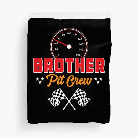 Race Car Birthday Racing Family Brother Pit Crew Duvet Covers
