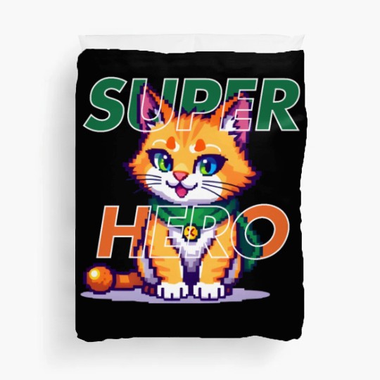 SUPER HERO CAT Duvet Covers