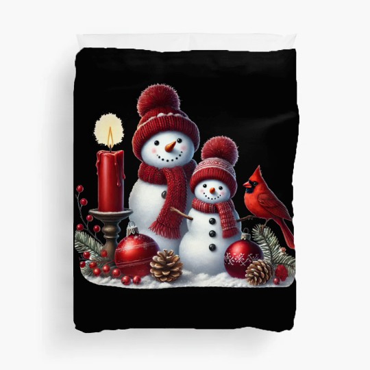 Snowman Christmas, Funny Snowman Duvet Covers