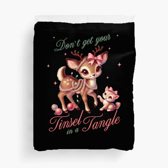 Don t Get Your Tinsel in a Tangle, Merry Christmas Duvet Covers