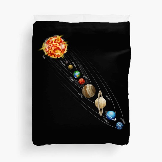 Planet Science Physics Universe Sun Duvet Covers