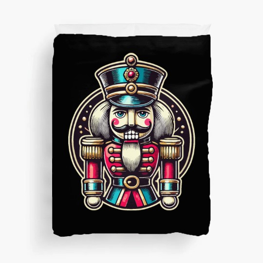 Traditional Nutcracker For Christmas Duvet Covers