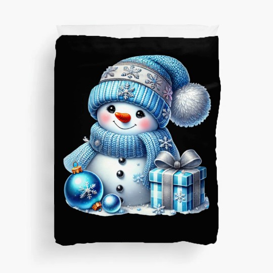 Cute Snowman, Christmas Snowman, Merry Christmas Duvet Covers