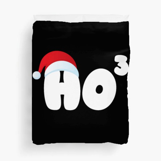 Ho Cubed Funny Christmas Math Teacher Ho Ho Ho Duvet Covers