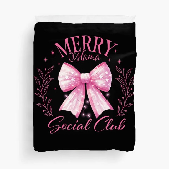 Merry Mama Bow, Merry Christmas Duvet Covers