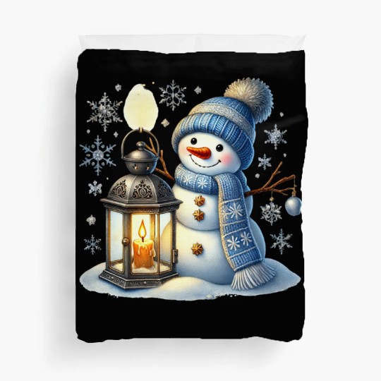 Snowman Christmas, Merry Christmas, Snowman Winter Duvet Covers