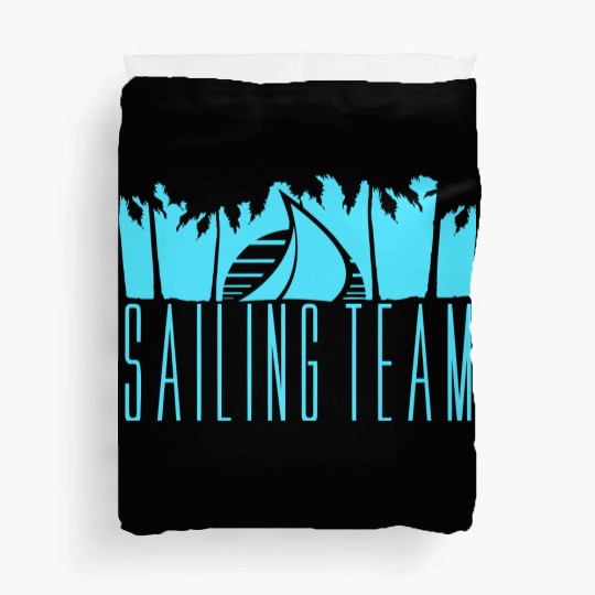 Sailing Team Ship Sun Palm Trees Sunset Sunrise Duvet Covers
