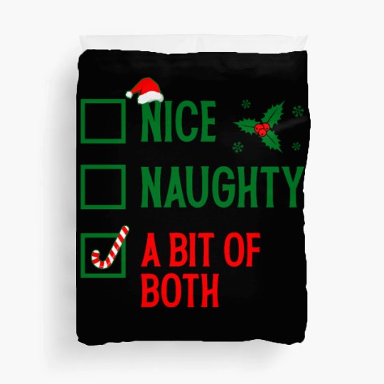 Nice, Naughty, or Both Christmas Duvet Covers