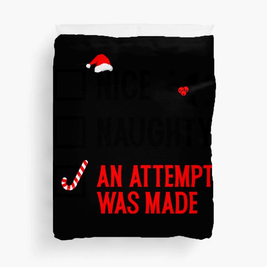 Nice Naughty Checklist - Funny Christmas Duvet Covers