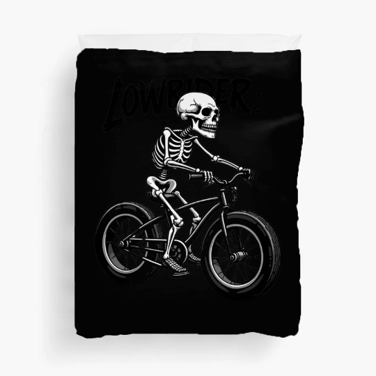Lowrider Skeleton Art Duvet Covers
