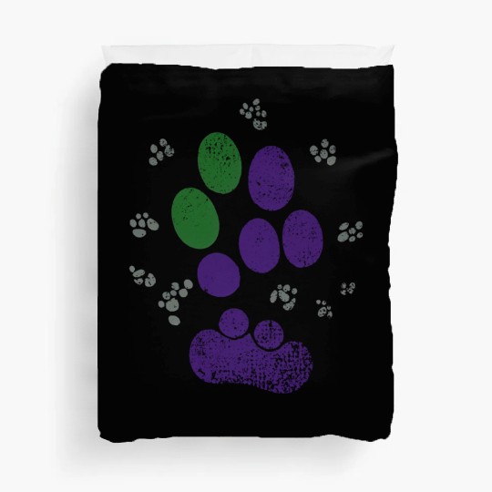 AroAce Cat Paw Prints Duvet Covers