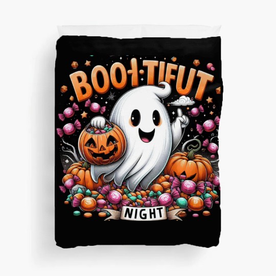 Boo-tiful Night Candy Ghost Duvet Covers