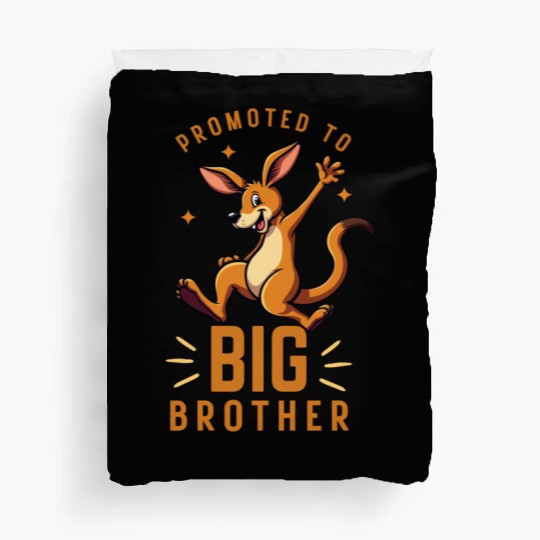 Promoted to Big Brother - Funny Kangaroo Australia Duvet Covers