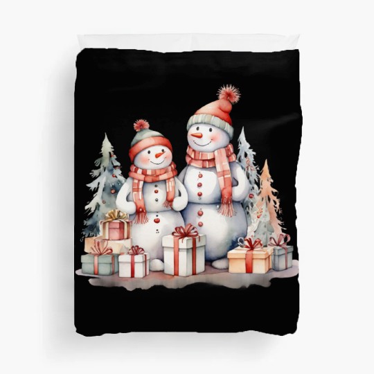 Snowman Christmas, Merry Christmas Duvet Covers