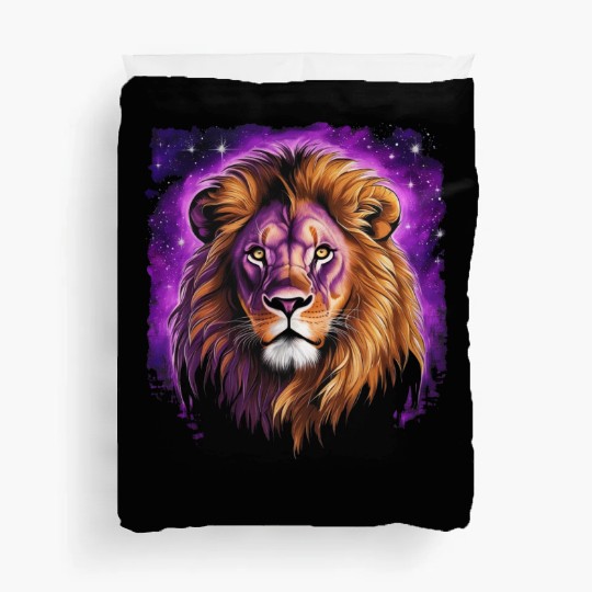 Starry Night Duvet Covers design of lion Rembrandt style