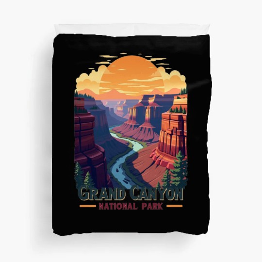 Majestic Grand Canyon: Nature's Masterpiece Duvet Covers