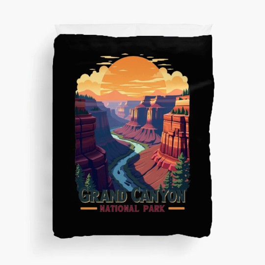 Majestic Grand Canyon: Nature's Masterpiece Duvet Covers