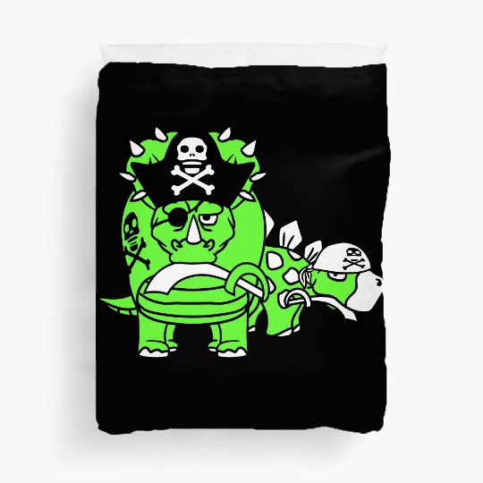 Triceratops Stegosaurus 2 Dinosaur Pirates Dinos Duvet Covers