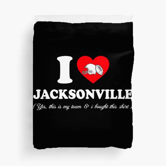 Groovy I Love Jacksonville Duvet Covers