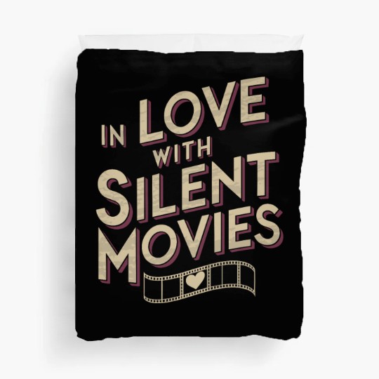 Silent Movie Fan Vintage Cinema Classic Film Lover Duvet Covers