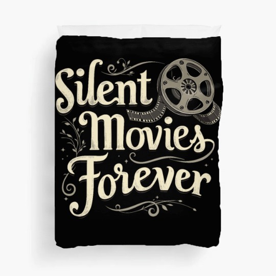 Silent Movie Fan Vintage Cinema Classic Film Lover Duvet Covers