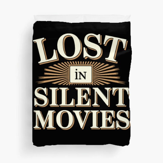 Silent Movie Fan Vintage Cinema Classic Film Lover Duvet Covers