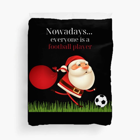 Christmas Santa Football Player Duvet Covers