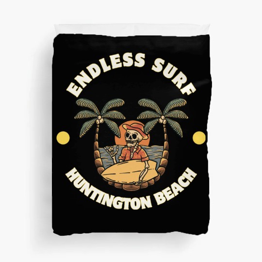 Huntington Beach Endless Surf Duvet Covers