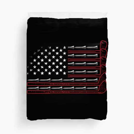American Flag Golf Duvet Covers