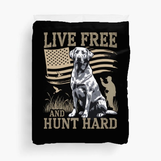 Duck Hunting Duvet Covers Deer Hunting USA Flag Hunters