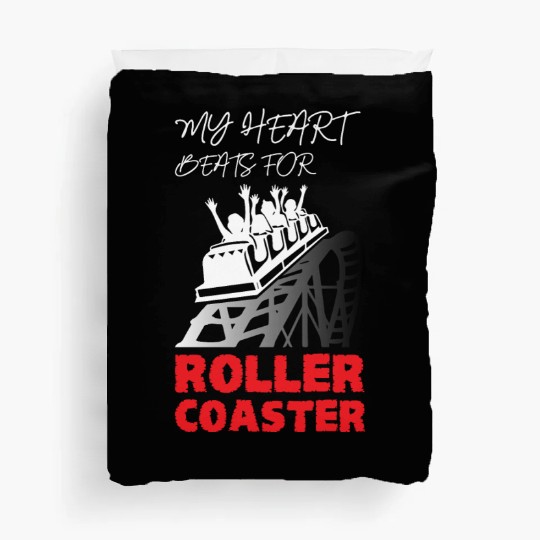 My Heart Beats for Roller Coaster Duvet Covers