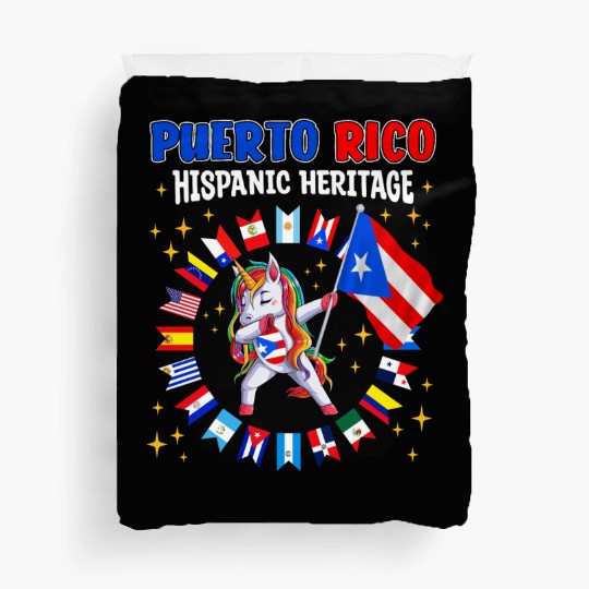 Hispanic Heritage Month Puerto Rico Kids Duvet Covers