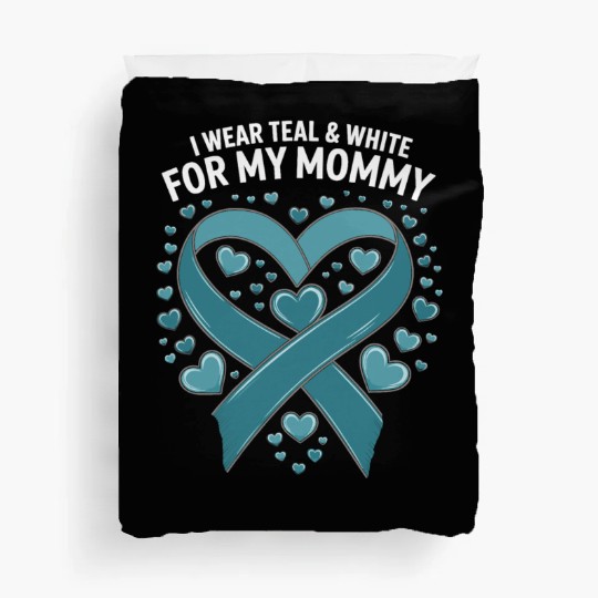i where teal and white for my mom Duvet Covers