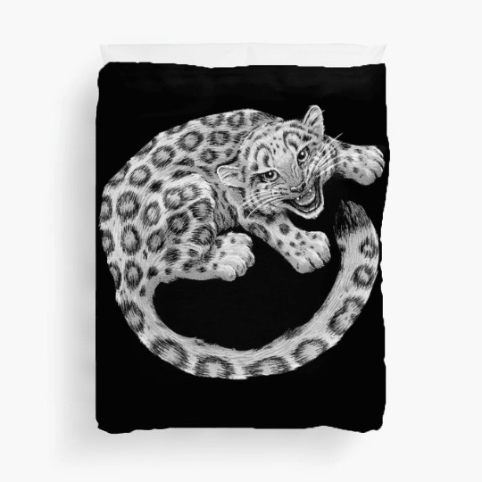 Snow Leopard Cub Duvet Covers
