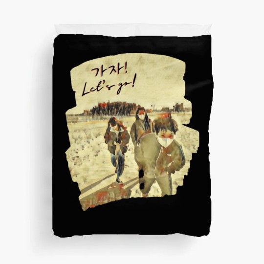 Let’s Go Motivational Korean Design Duvet Covers
