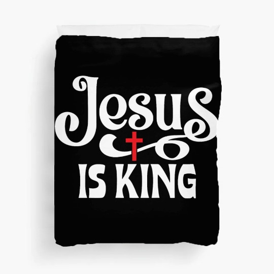 Jesus Is King Love Jesus Christian Christmas Duvet Covers
