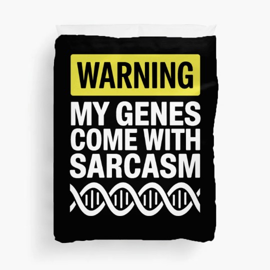 Sarcastic Genealogy DNA Test Genetics Biologist Duvet Covers