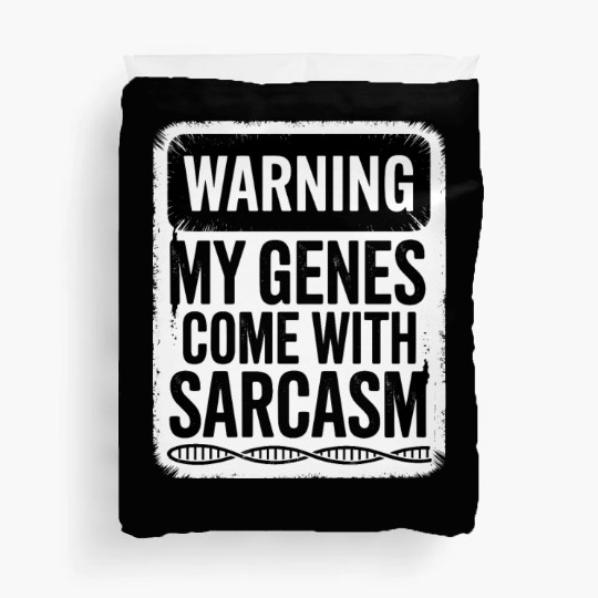 Sarcastic Genealogy DNA Test Genetics Biologist Duvet Covers