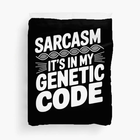 Sarcastic Genealogy DNA Test Genetics Biologist Duvet Covers