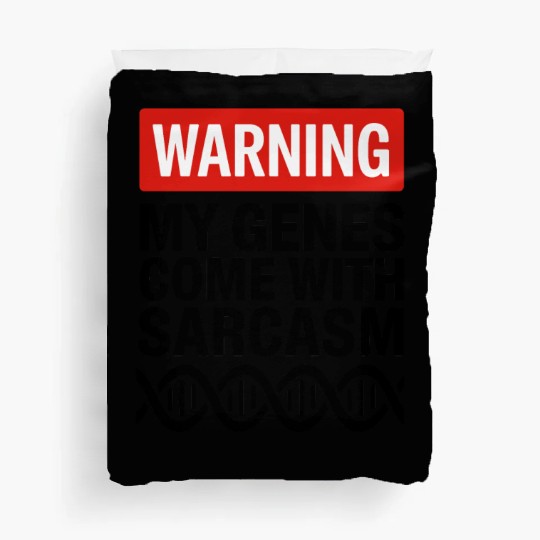 Sarcastic Genealogy DNA Test Genetics Biologist Duvet Covers
