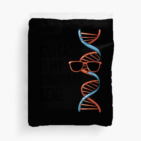 Sarcastic Genealogy DNA Test Genetics Biologist Duvet Covers
