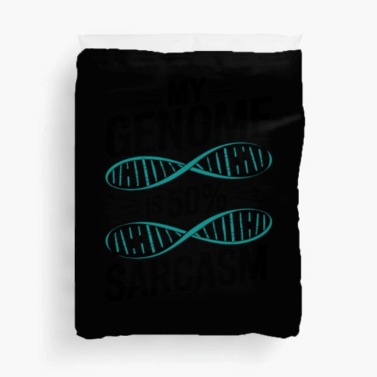 Sarcastic Genealogy DNA Test Genetics Biologist Duvet Covers