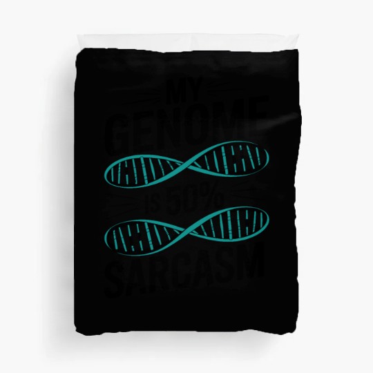 Sarcastic Genealogy DNA Test Genetics Biologist Duvet Covers