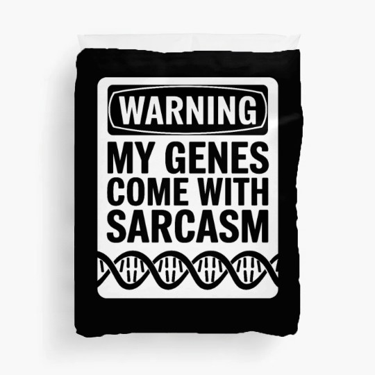 Sarcastic Genealogy DNA Test Genetics Biologist Duvet Covers