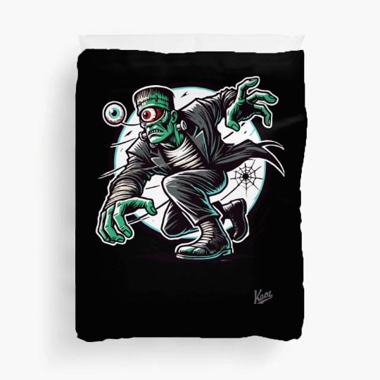 The Green One-Eyed Cyclops Monster Duvet Covers