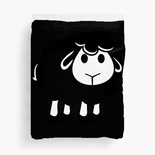 Black Sheep Small Cute Cute Lamb Cool Comic Sweet Duvet Covers
