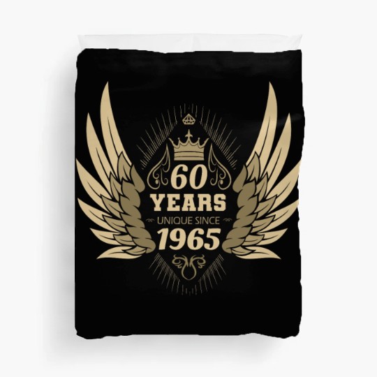60 Years Unique Angel Wings Crown Duvet Covers