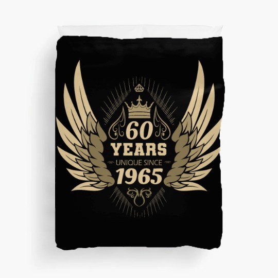 60 Years Unique Angel Wings Crown Duvet Covers
