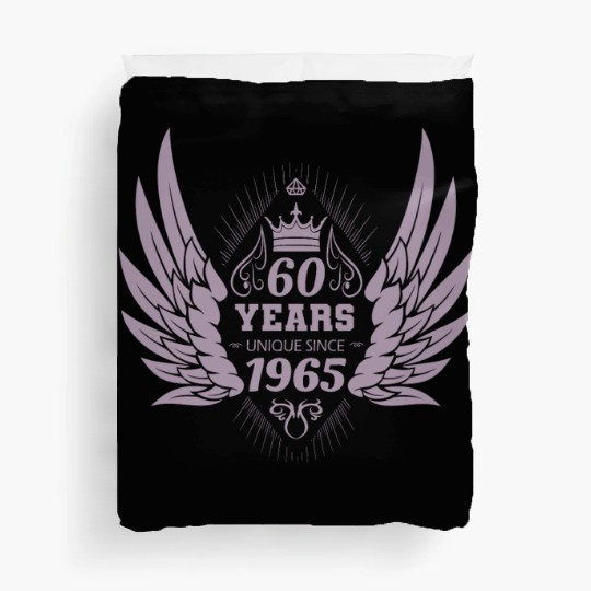 60 Years Unique Angel Wings Crown Duvet Covers