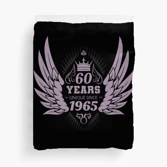 60 Years Unique Angel Wings Crown Duvet Covers